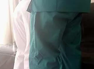 nurse bent over in hospital with patient doggystyle hidden camera