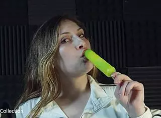 Slobbery Wet Popsicle Sucking ASMR with Mouth Sounds