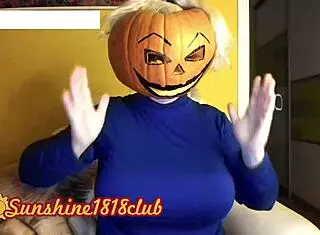 Happy Halloween Big Boobs Pumpkin Cam Cosplay Recorded on 10/31