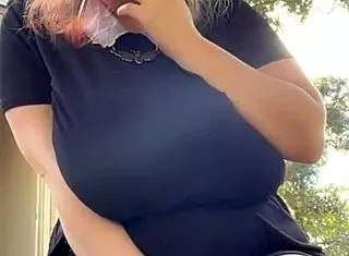 Alt Milf Nextdoor Smokes Outback With Piercings