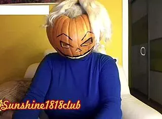 Happy Halloween Big Boobs Pumpkin Cam Cosplay Recorded on 10/31