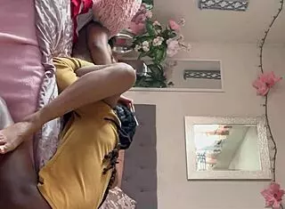 Black Teen Sucks Cum Out!