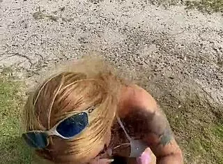 blonde wife from sao paulo surprises rio lover on beach