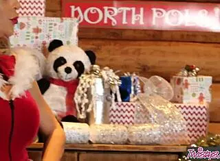 Mrs Claus Helps Angel Small Masturbate