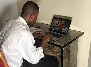 The stepmom called the stepson and gave him a gift