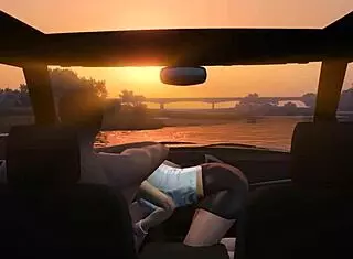 GTA 5 Franklin Picks Up Hooker for Car Sex Service