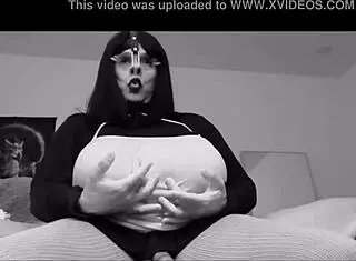 Meet the voluptuous shemale whore Karola TS, ready with her cock.