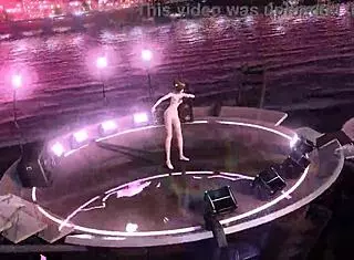 Meiko in nostalogic project diva nude mod with cat costume