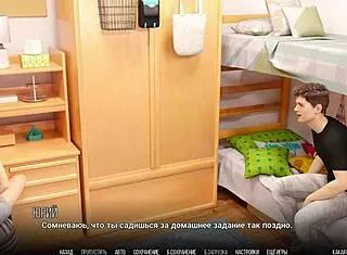 Rdečelaska Študentka Se Loti Ogromnega Kurca v Tušu!