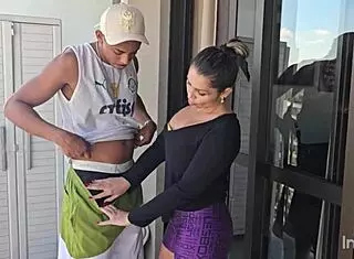 madame da academia couldn't resist when she saw the big black cock at the gym