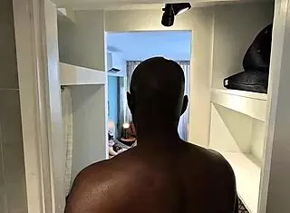 Black guy watches skinny blonde until he fucks her hard