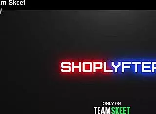 hot chick with big tits gets caught stealing and pays pervy guard with a creampie