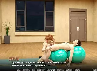 Redhead College Girl Tackles Huge Cock in Shower!