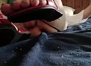 Deep Anal Dildo Teases Huge Cock