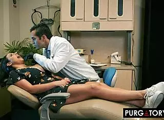 i saw angela white get bent over by the dentist