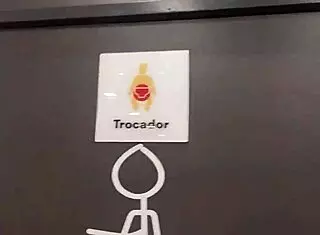 we went to fast food for public lesbian action with natural tits