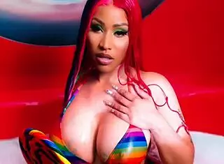 Nicki Minaj Masturbates Her Big Tits!