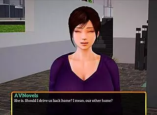 my new family plays a game at home