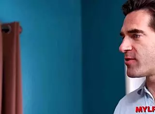 Oriental Maid Serves Masters While Folding Clothes