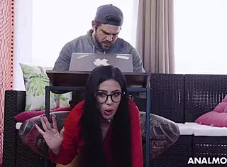 Cheating stepmom bribes stepson with favors