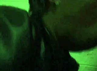 Neighbor's wife fucks in basement. Ebony milf gives oral, creampie, and cum in mouth.