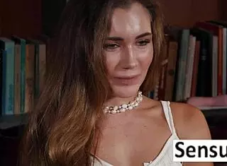 Pornstar Mary Rock Cums Hard In White Lingerie Fingering Tight Pussy