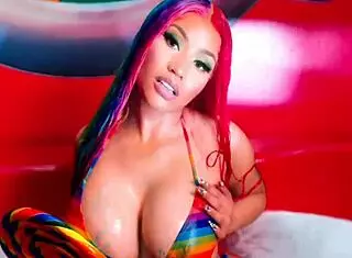 Nicki Minaj Masturbates Her Big Tits!