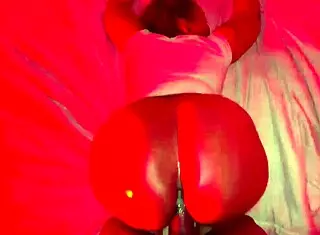 hot thick ebony neighbor gets curious about her neighbors' big cocks