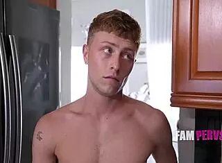 parker sims deepthroats stepson while kaci kennedy rides him.