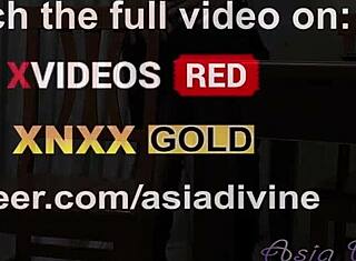 Asia Divine drena colegas em rapidinha louca no escritório