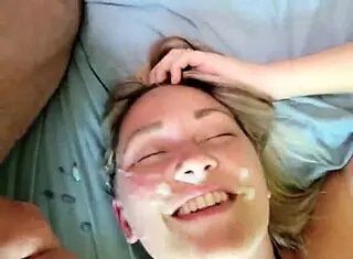 Does this hotwife want a facial?