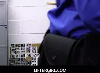 Liftergirl - Big Tits Petite 18+ Teen 18+ Caught Shoplifting Lipstick Inside Pussy Fucked by Guard for Freedom - Adrianna Jade