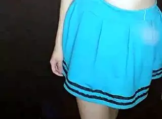 young cute teen bonneyuwu sucks on a lollipop.