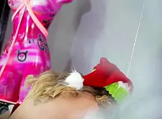 Why is sara blonde having hardcore sex with the grinch this christmas, getting face fucked and spanked?