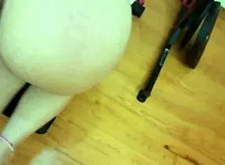 The Housewife Bent Over By Her Personal Trainer, Exposing Pierced Nipples And Big Ass