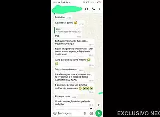 After App Chat, I Meet Slut And Husband Records Humiliation With Monster Cock