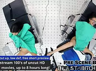 Stepsister Aria Nicole Moans in Nurse Outfit During POV Creampie