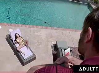 pawg danae mari lets her big dick bf control the vibrator while masturbating. then he pounds her pussy hard outdoors.