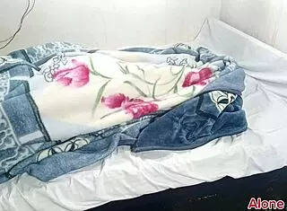 Stepsister and I engage in missionary sex and footjob in bed