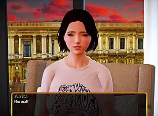 Redhead teen 18+ plays game in new family 425