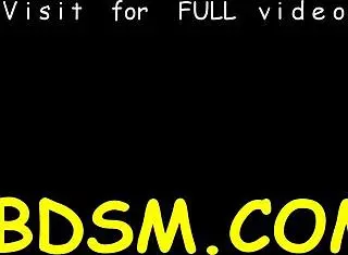 Girl stuffed with hard toy in intense bdsm session