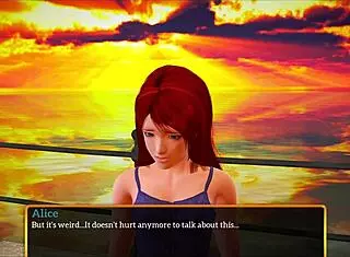 Redhead teen 18+ plays game in new family 425