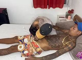 Does this skinny tattooed slut like anal fingering?