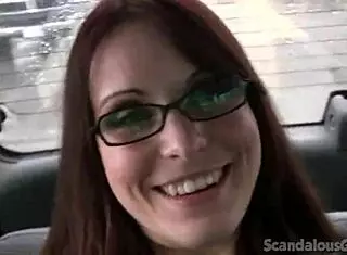 Teen Hottie Strips And Fingers Herself In Car