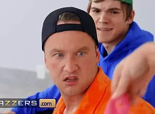 Blonde Chloe Temple on Sofa