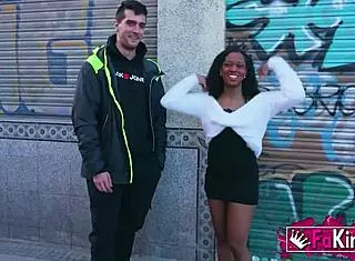 Does big ass ebony goddess Zoe Bombon want to fuck them all after breaking with her ex in public?