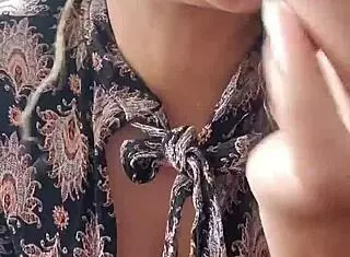 latina with curly hair fucks black dildo on big tits