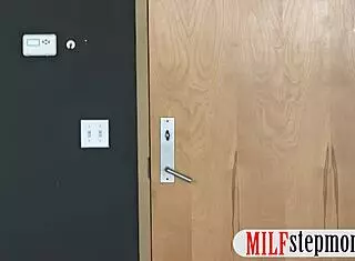 stepmom catches teen riding hard dick on couch in threesome