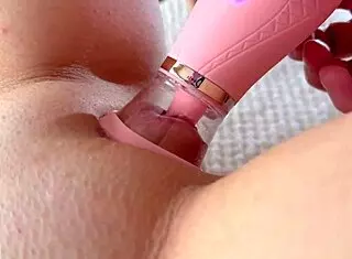 Hungry sucker moans during close-up orgasm