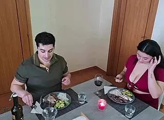 Chubby White Dude Seduces And Fucks Latina Mom